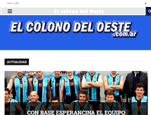 Tablet Screenshot of elcolonodeloeste.com.ar